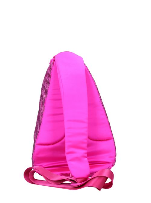 Zaino monospalla in tessuto e strass ASH | ELLA STRASSFUCSIA